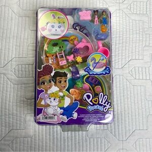 Polly Pocket Flower Garden Bunny Compact Playset - Brand New